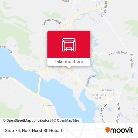 Stop 74, No.8 Hurst St map