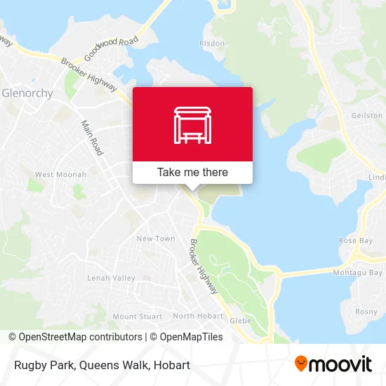 Mapa Rugby Park, Queens Walk