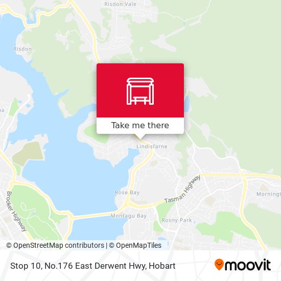 Stop 10, No.176 East Derwent Hwy map