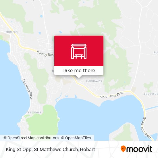 Mapa King St Opp. St Matthews Church