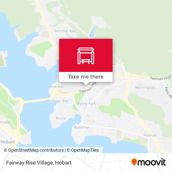Mapa Fairway Rise Village