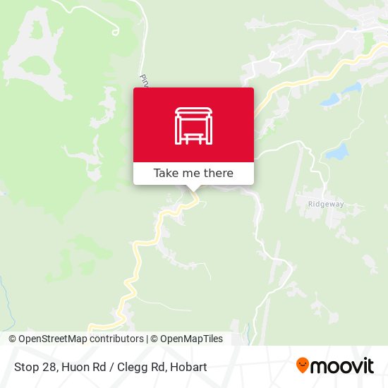 Stop 28, Huon Rd / Clegg Rd map