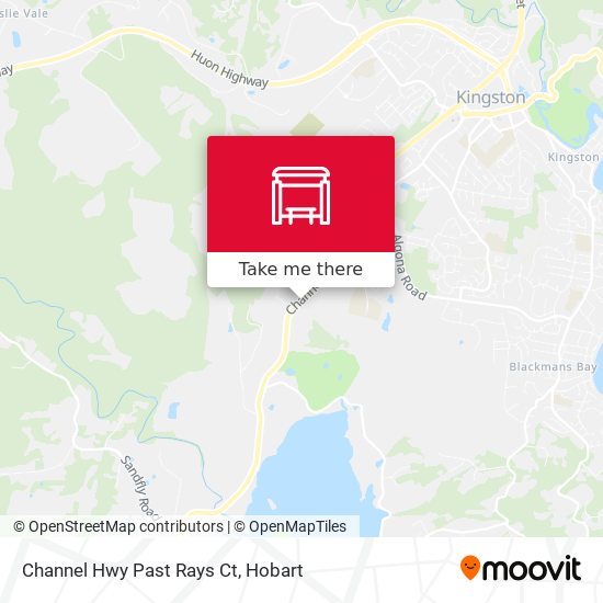 Channel Hwy Past Rays Ct map