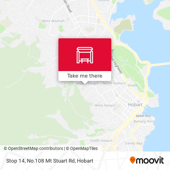 Stop 14, No.108 Mt Stuart Rd map