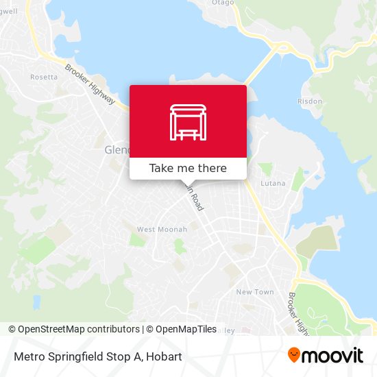 Mapa Metro Springfield Stop A