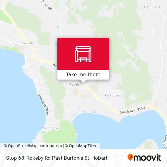 Stop 68, Rokeby Rd Past Burtonia St map