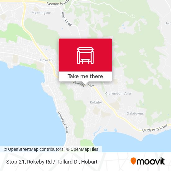 Mapa Stop 21, Rokeby Rd / Tollard Dr