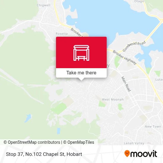 Mapa Stop 37, No.102 Chapel St