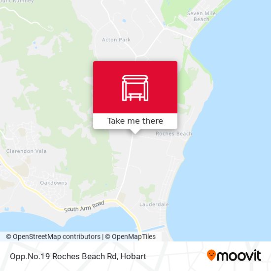Opp.No.19 Roches Beach Rd map