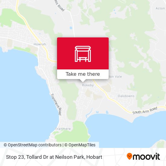 Mapa Stop 23, Tollard Dr at Neilson Park