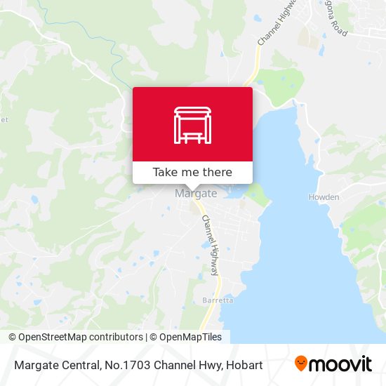 Mapa Margate Central, No.1703 Channel Hwy
