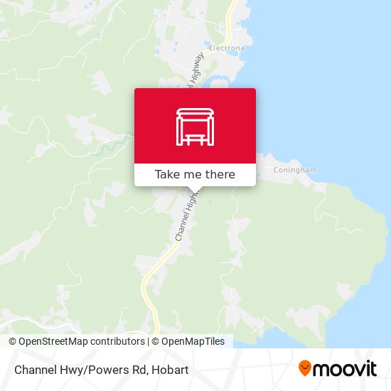 Channel Hwy/Powers Rd map