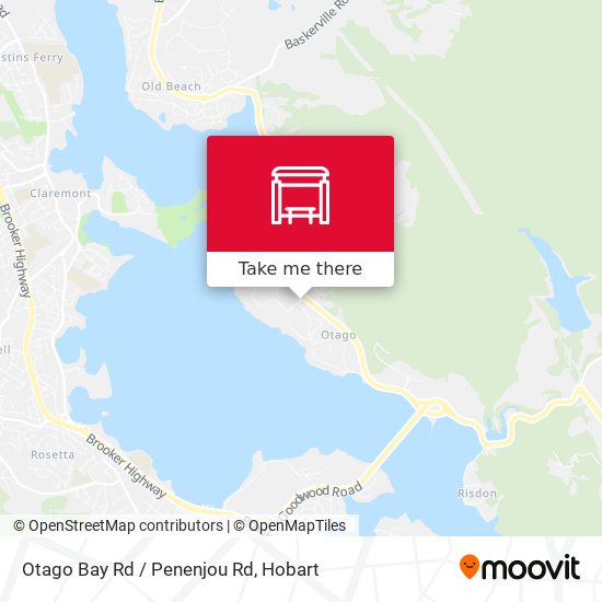 Otago Bay Rd / Penenjou Rd map