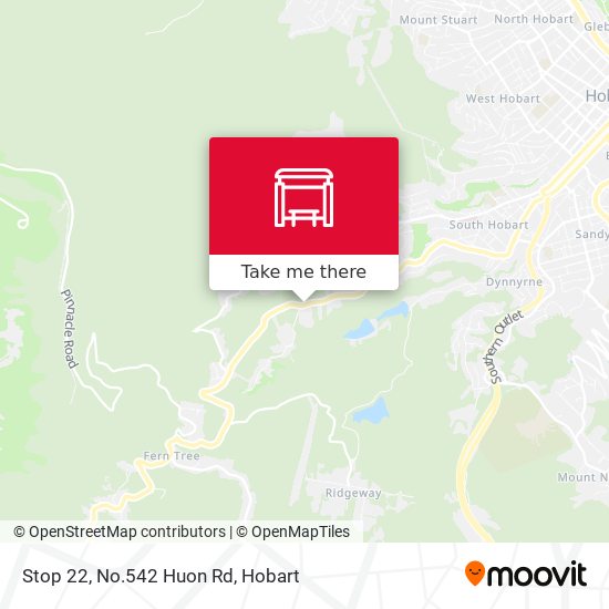 Stop 22, No.542 Huon Rd map