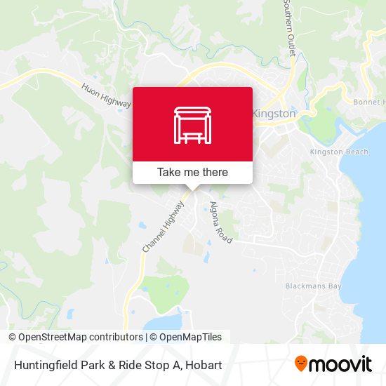 Huntingfield Park & Ride Stop A map