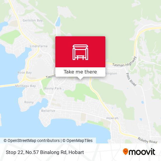 Mapa Stop 22, No.57 Binalong Rd