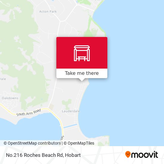Mapa No.216 Roches Beach Rd