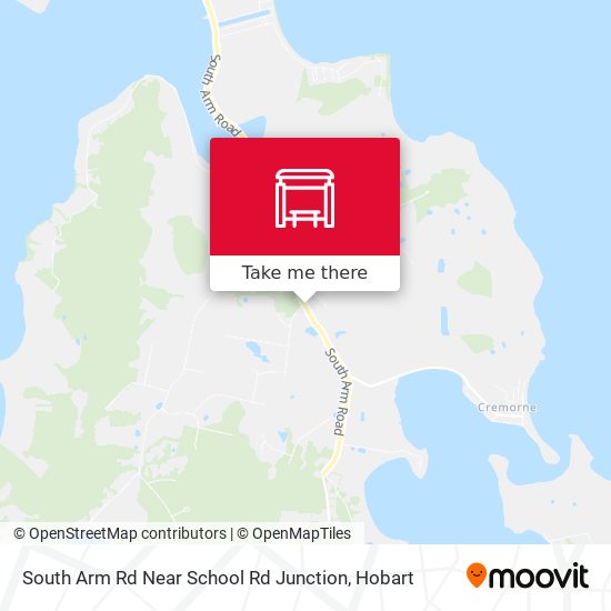 Mapa South Arm Rd Near School Rd Junction