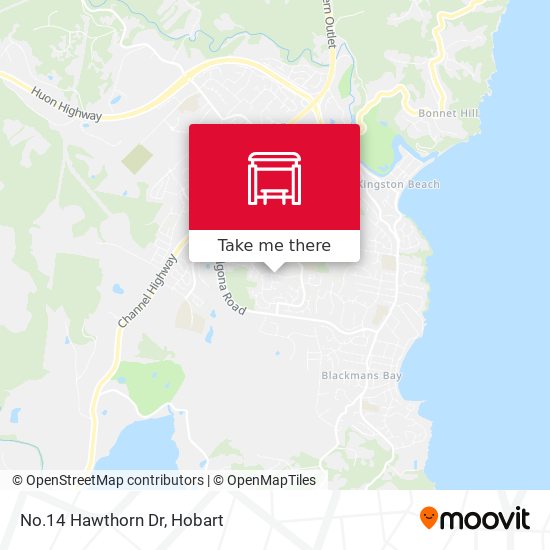 Mapa No.14 Hawthorn Dr