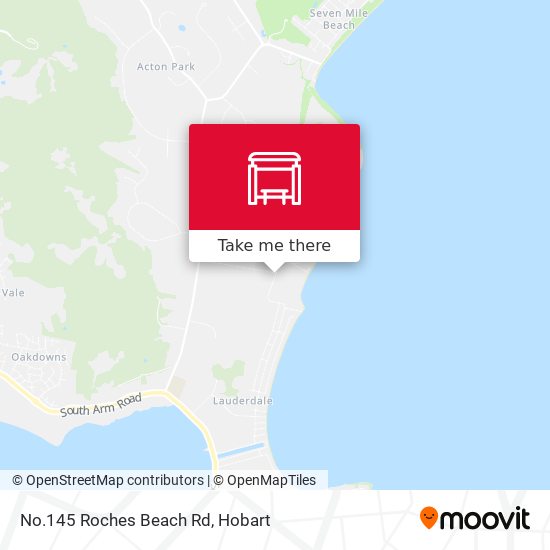 No.145 Roches Beach Rd map