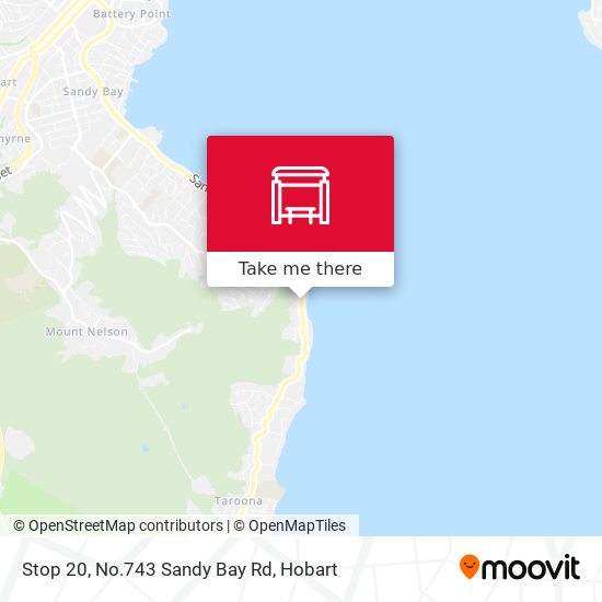 Mapa Stop 20, No.743 Sandy Bay Rd