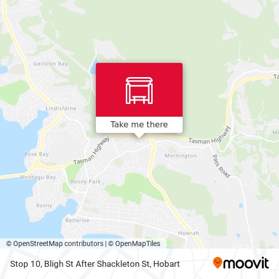 Stop 10, Bligh St After Shackleton St map