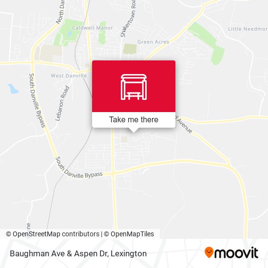 Baughman Ave & Aspen Dr map