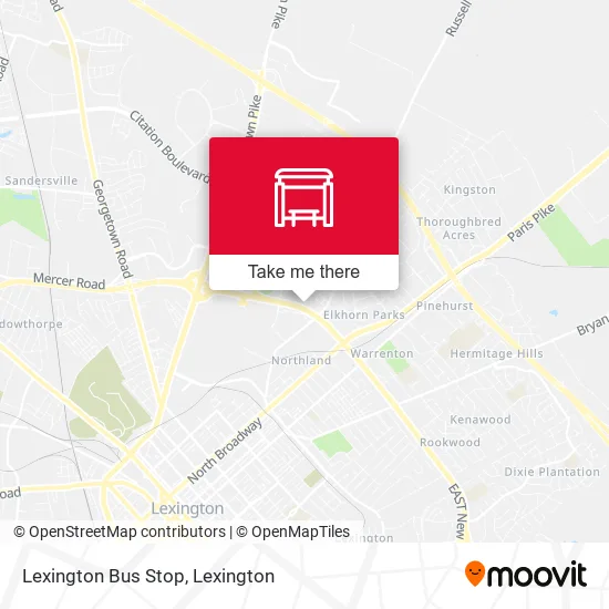 Mapa de Lexington Bus Stop