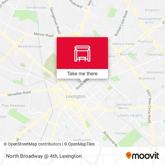 Mapa de North Broadway @ 4th
