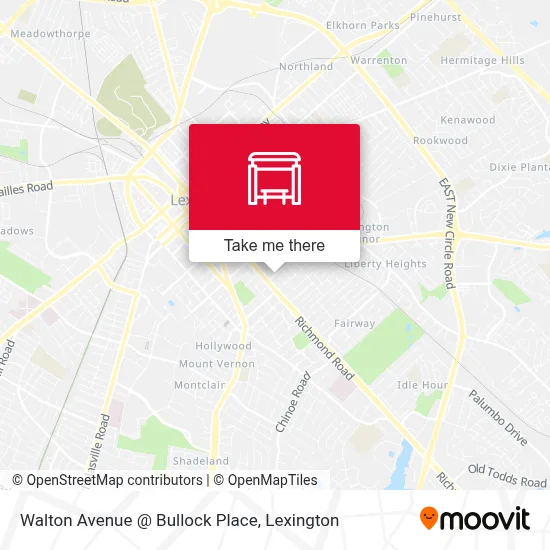 Walton Avenue @ Bullock Place map
