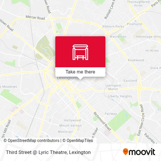 Third Street @ Lyric Theatre map