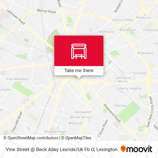 Vine Street @ Beck Alley Lexride / Uk Fb O map