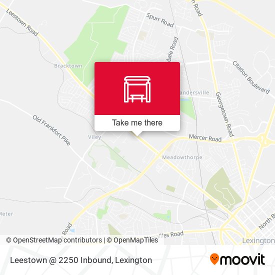 Leestown @ 2250 Inbound map