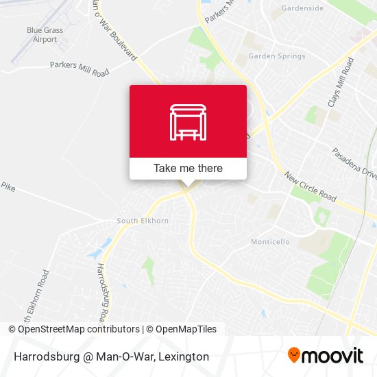 Harrodsburg @ Man-O-War map