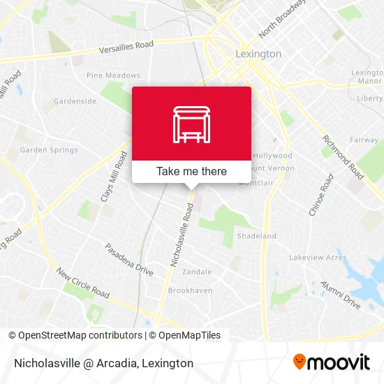 Mapa de Nicholasville @ Arcadia