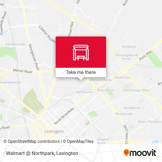 Mapa de Walmart @ Northpark