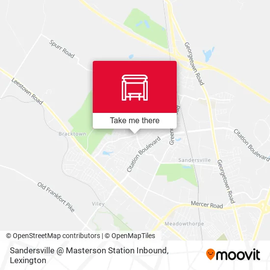 Mapa de Sandersville @ Masterson Station Inbound