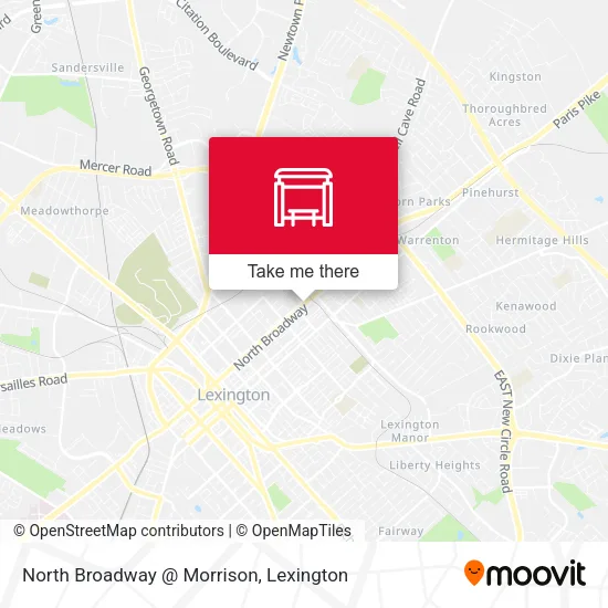 Mapa de North Broadway @ Morrison