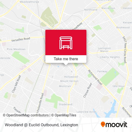 Woodland @ Euclid Outbound map