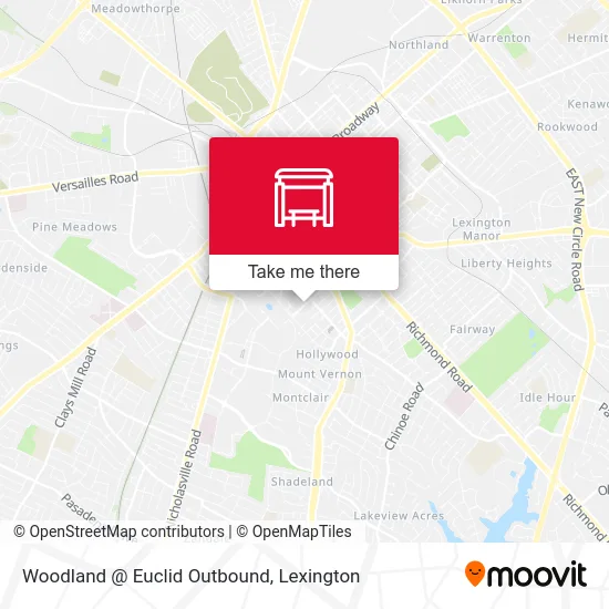 Woodland @ Euclid Outbound map