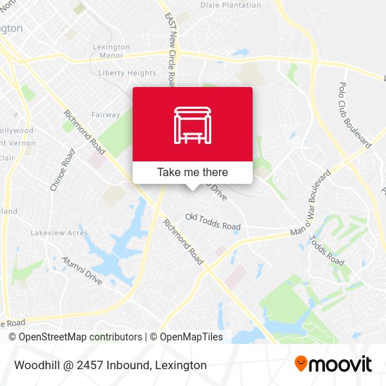 Woodhill @ 2457 Inbound map