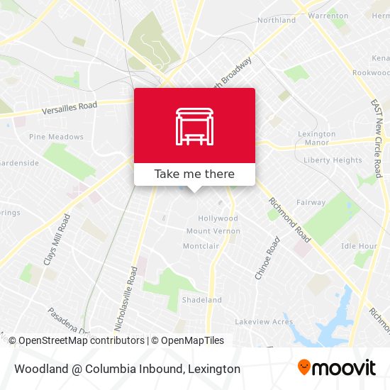 Mapa de Woodland @ Columbia Inbound