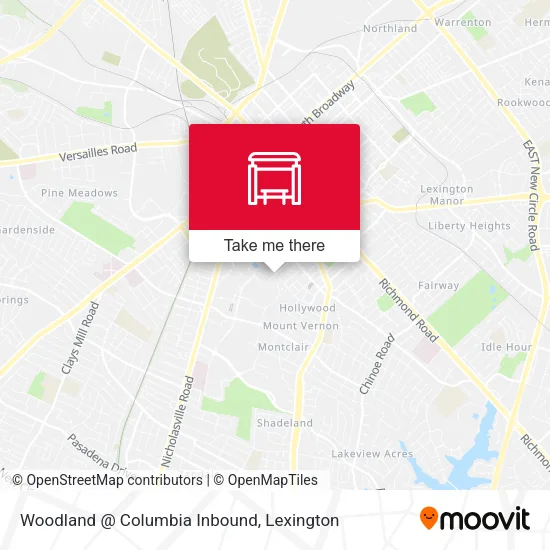 Mapa de Woodland @ Columbia Inbound