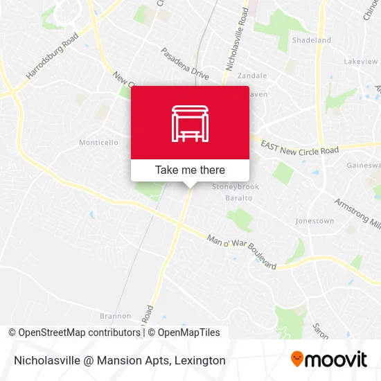 Mapa de Nicholasville @ Mansion Apts