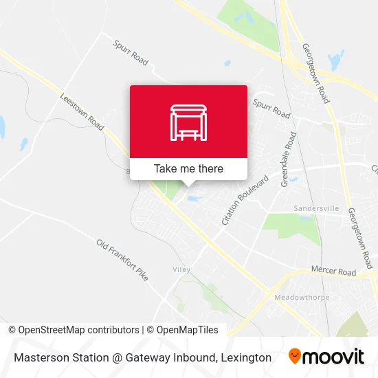Mapa de Masterson Station @ Gateway Inbound