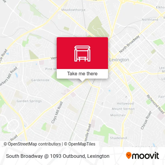 Mapa de South Broadway @ 1093 Outbound