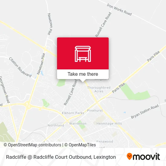 Mapa de Radcliffe @ Radcliffe Court Outbound