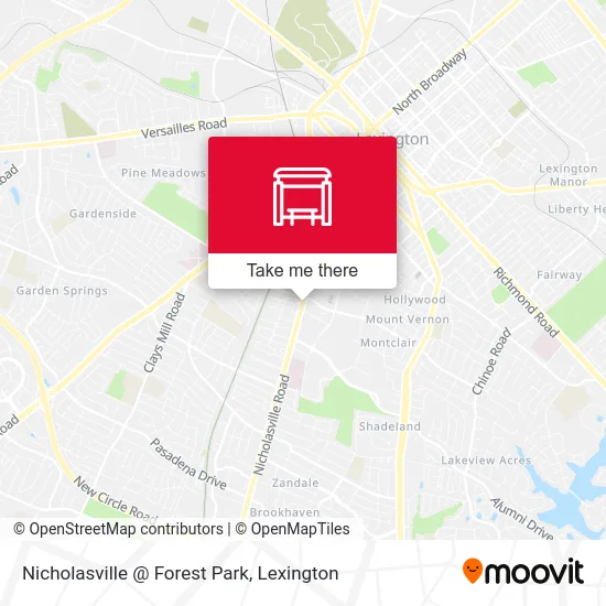 Mapa de Nicholasville @ Forest Park