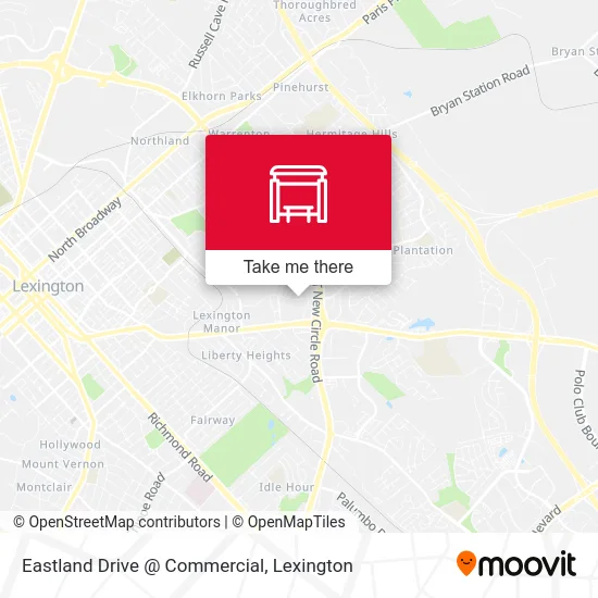 Mapa de Eastland Drive @ Commercial