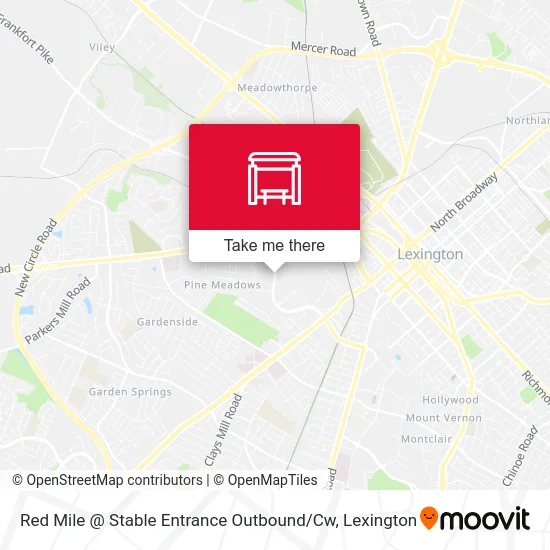 Mapa de Red Mile @ Stable Entrance Outbound / Cw